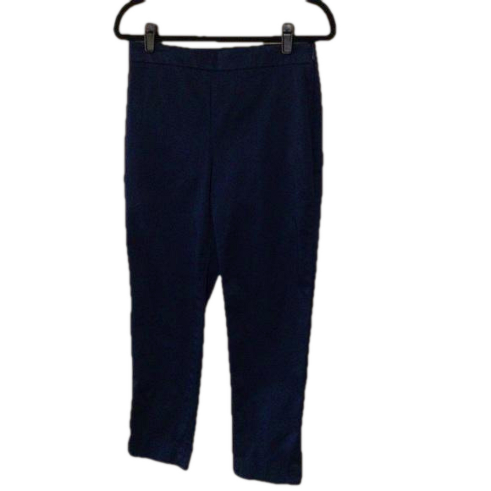 Ann Taylor Blue Side Zip Cotton Blend Pants 4 Style 521653